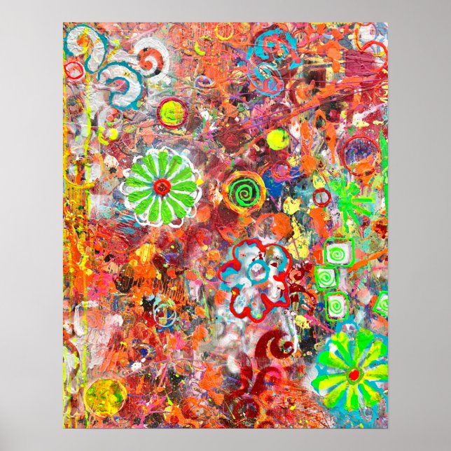 Frühjahrspferd 16 x 20 Poster (Vorne)