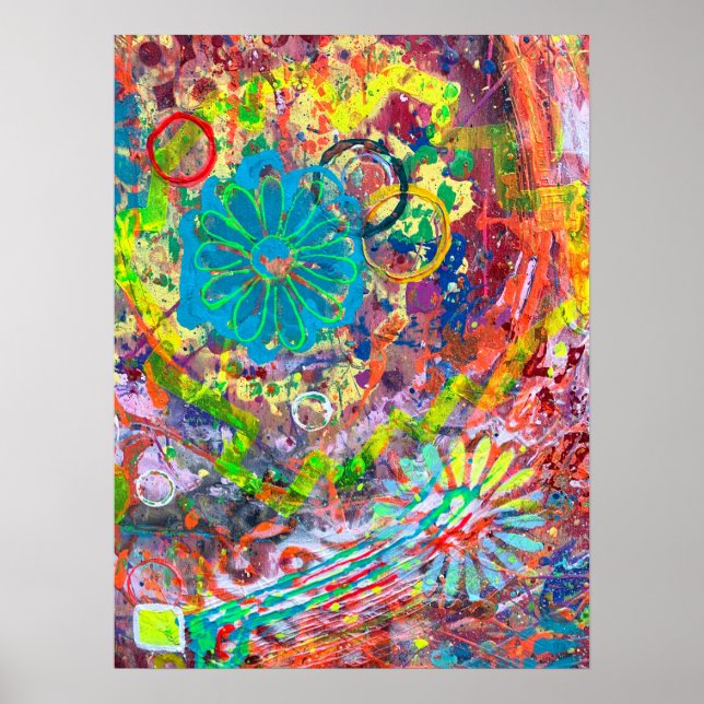 Frühjahrspferd 2 18 x 24 Poster (Vorne)