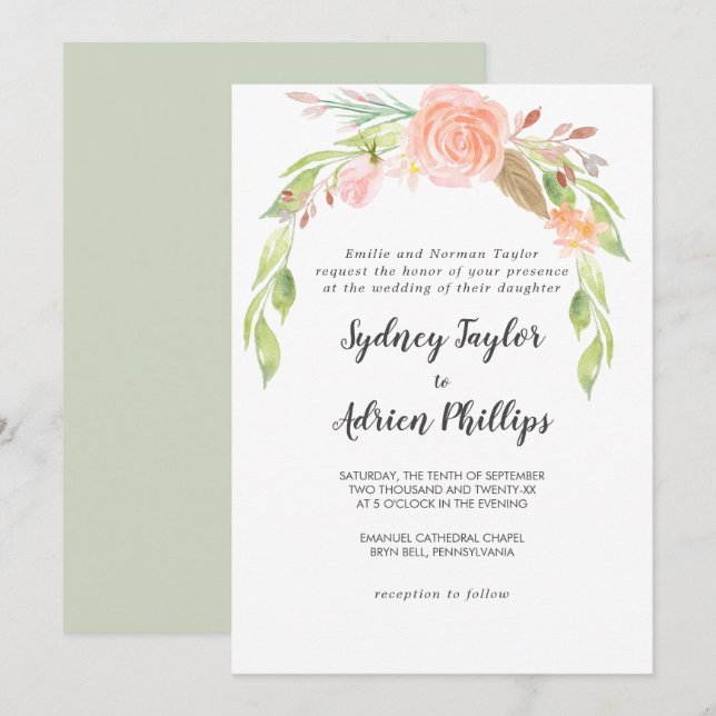 Frühjahrspobelfeierlichkeiten Einladung (Vorne/Hinten)