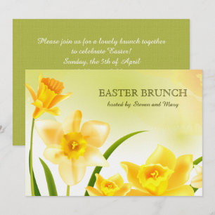 Frühjahrspodien Custom Oaster Brunch Einladung