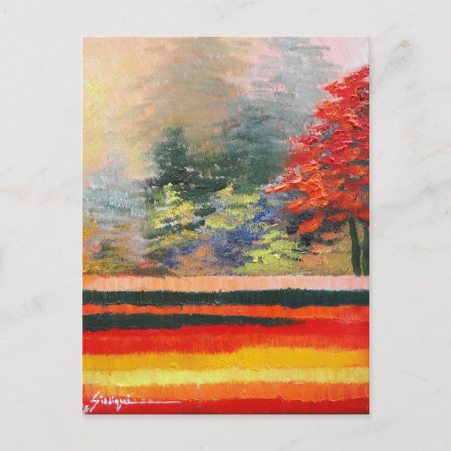 Frühjahrssaison 3 postkarte (Vorderseite)