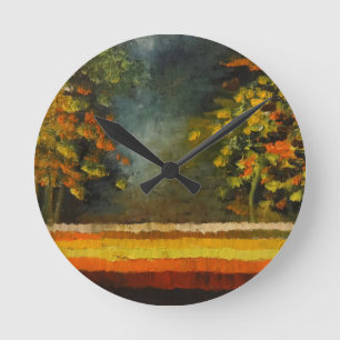 Frühjahrssaison 5 runde wanduhr