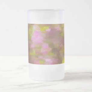 Frühjahrssaison Pinks Abstrakt Mattglas Bierglas