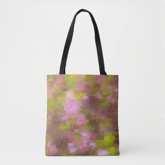Frühjahrssaison Pinks Abstrakt Tasche (Vorderseite)
