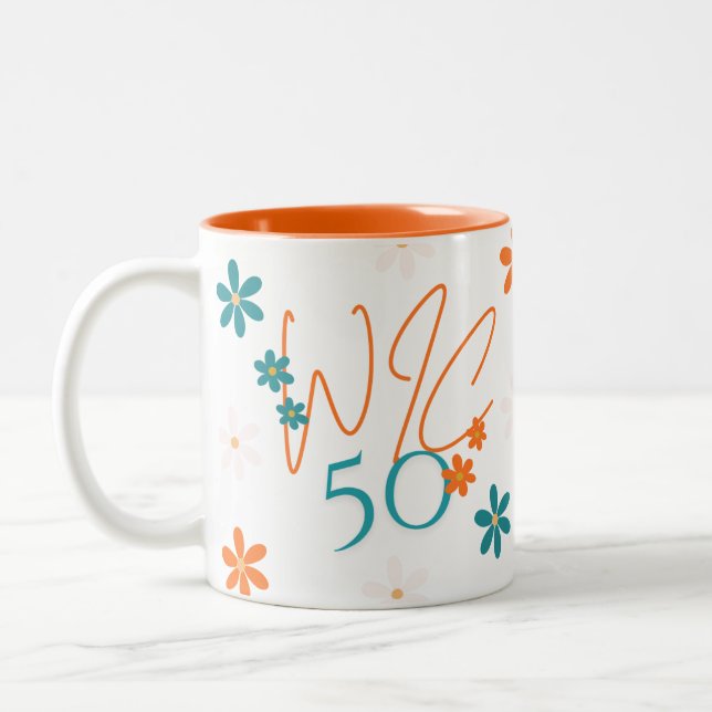 Frühjahrssammlung Orange Rim-Tasse Zweifarbige Tasse (Links)