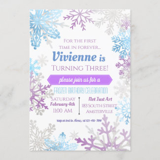 Frühjahrsschneeflocken Einladung zum Geburtstag