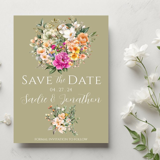 Frühjahrssehen Grüne Hochzeit Save The Date (Von Creator hochgeladen)