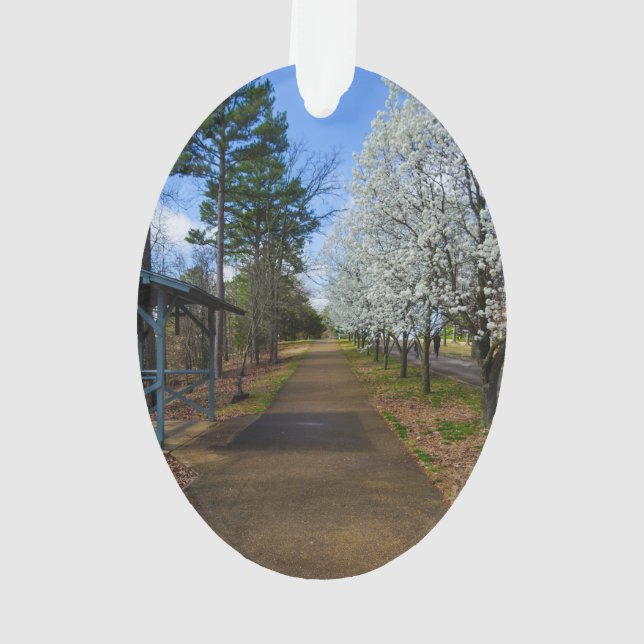 Frühjahrsspaziergang Ornament (Rückseite)