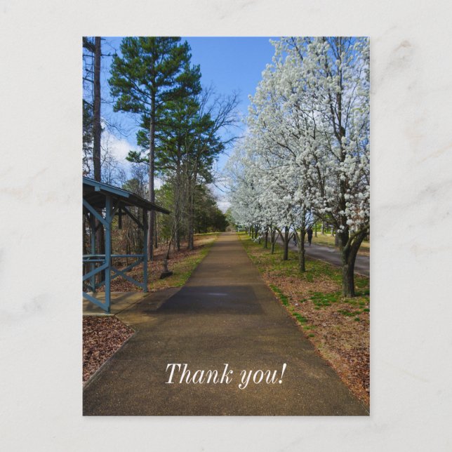 Frühjahrsspaziergang Postkarte (Vorderseite)