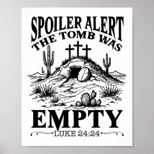 Frühjahrstag Religiöses Christliches Spoilerwarngr Poster
