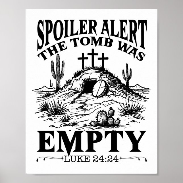 Frühjahrstag Religiöses Christliches Spoilerwarngr Poster (Vorne)