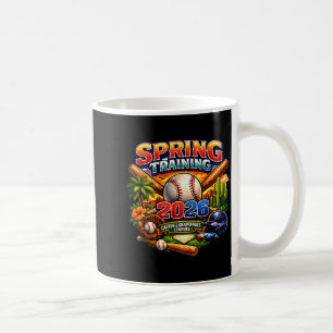 Frühjahrstraining 2026 Baseball-Fan-Design Retro-P Kaffeetasse