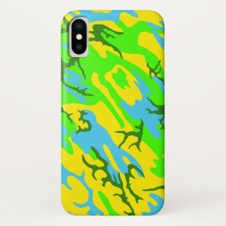 Frühjahrswiese-Camouflage iPhone X Hülle