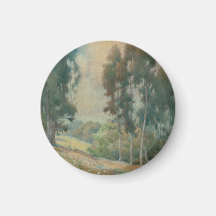 Frühlandschaft (1911)  Stille Wasserfarbenlandscha Magnet