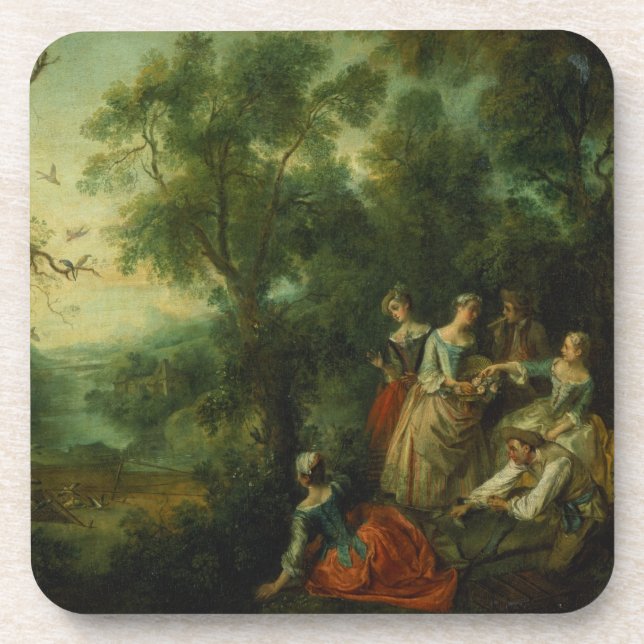 Frühling, 1738 (Öl auf Leinwand) Untersetzer (Vorderseite)