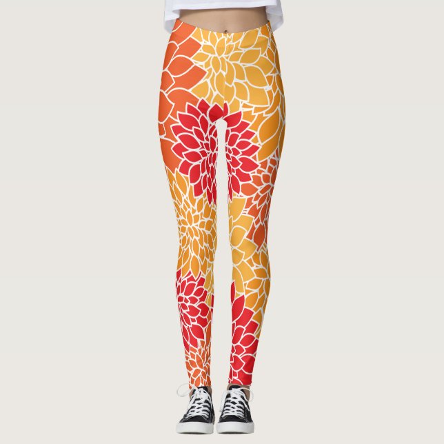 Frühling Abstrakt  Leggings (Vorderseite)