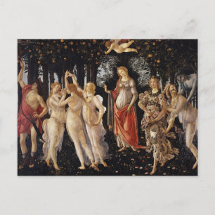Frühling, Allegorie des Frühlings von Sandro Botti Postkarte