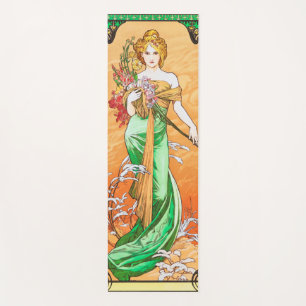 Frühling, Alphonse Mucha Yogamatte