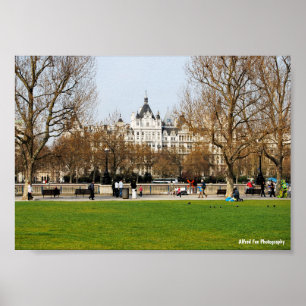 Frühling am Embankment Poster