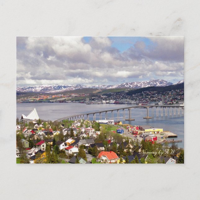 Frühling auf der Nordpostkarte Postkarte (Vorderseite)