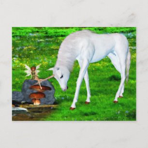 Frühling auf der Wiese Postkarte