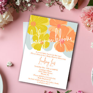 Frühling Baby in Blüten-Kosmos Floral Baby Shower Einladung