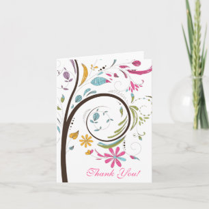 Frühling Baum Brautparty Dankeskarten Dankeskarte