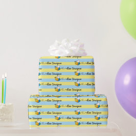 Frühling Biene Einzigartig Autismus Bunt Neurodive Geschenkpapier
