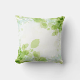 Frühling Blätter Moderne Wasserfarbe Kissen