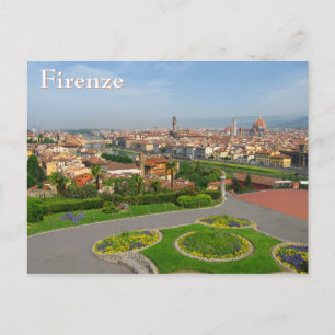 Frühling blüht in Florenz Postkarte
