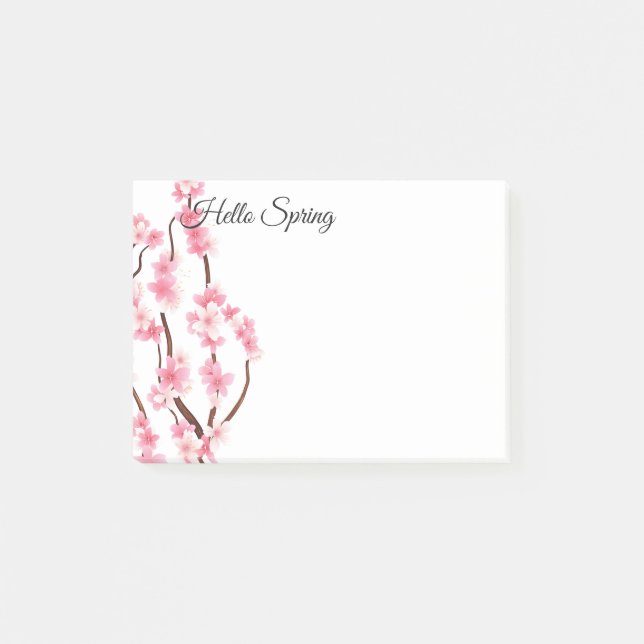 Frühling blüht Posten-es-Anmerkungen Post-it Klebezettel (Vorderseite)