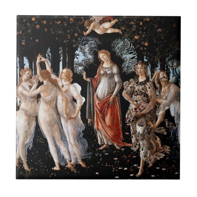 Frühling Botticelli Fliese (Vorderseite)