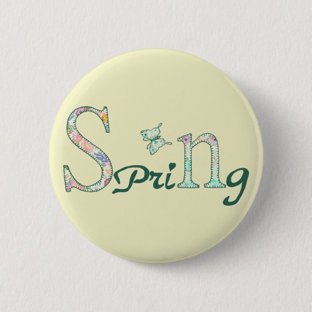 Frühling Button (Vorderseite)