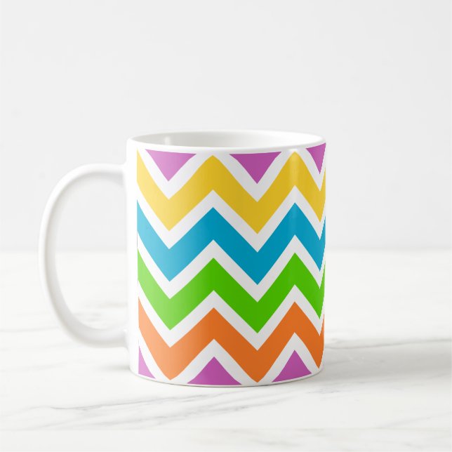 Frühling Chevron Kaffeetasse (Links)
