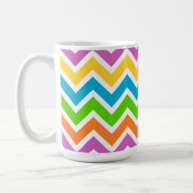 Frühling Chevron Kaffeetasse (Links)
