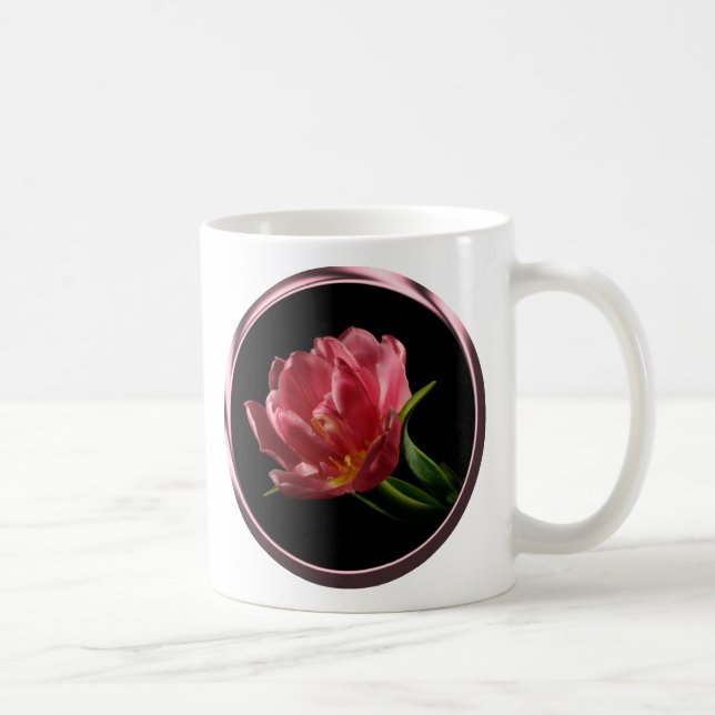 Frühling Doppelblut Tulip Kaffee Cup Kaffeetasse (Rechts)