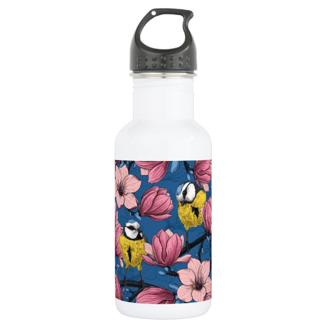 Frühling Edelstahlflasche (Vorderseite)
