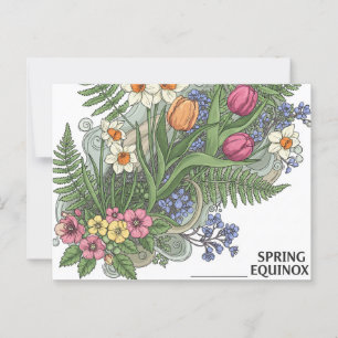 Frühling Equinox Postkarte