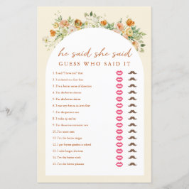 Frühling floral sagte er, sie sagte Brautparty Gam