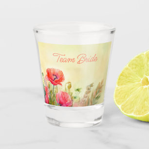 Frühling Fresh Watercolor Pfeffer Bridesmaid Schnapsglas