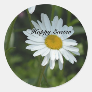 Frühling, glücklich Ostern Runder Aufkleber