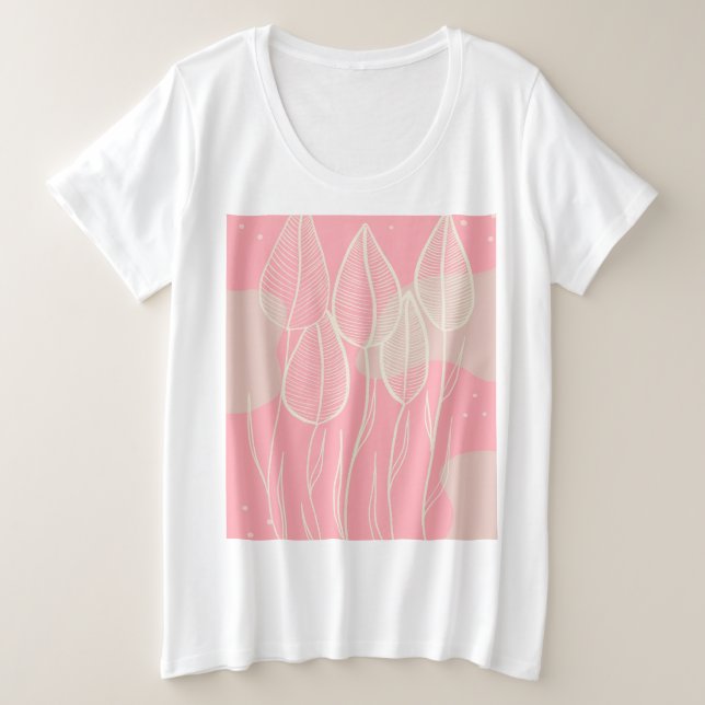 Frühling Große Größe T-Shirt (Design vorne)