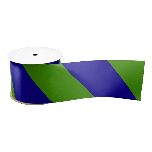 Frühling Grün und Blau Satinband (Spule)