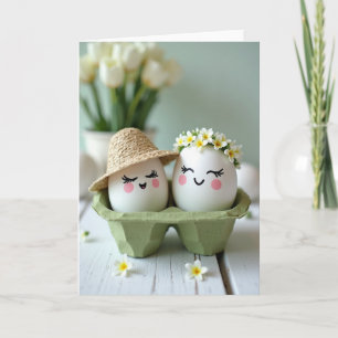 Frühling Grußkarte Happy Egg Friends Karte