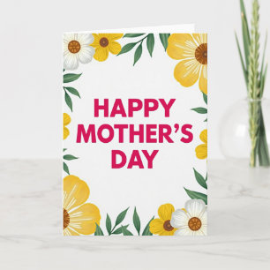 Frühling Grußkarte mit Blumenmotiv Karte