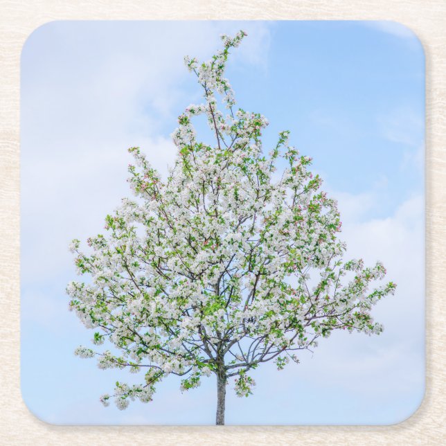 Frühling - Happy Oaster Rechteckiger Pappuntersetzer (Vorderseite)