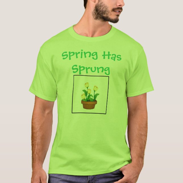 Frühling hat entsprungenen T - Shirt (Vorderseite)