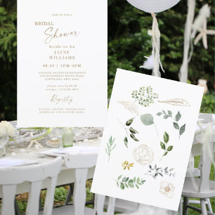 Frühling im botanischen Brautparty Einladung