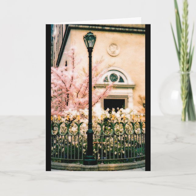 Frühling im Central Park Karte (Vorderseite)