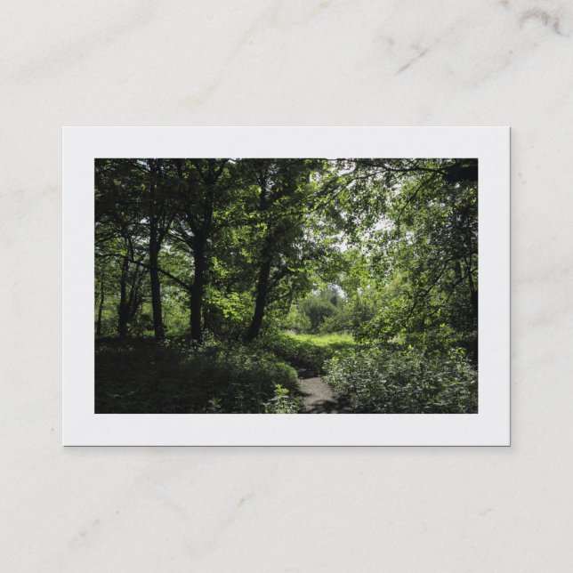 Frühling im Wald 03 (grenzt) Visitenkarte (Vorderseite)